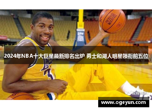 2024年NBA十大巨星最新排名出炉 勇士和湖人明星领衔前五位